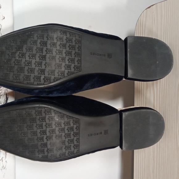 Birdies The Phoebe Velvet Mule Slides Leather Upper Womens Size 11 - Picture 6 of 8